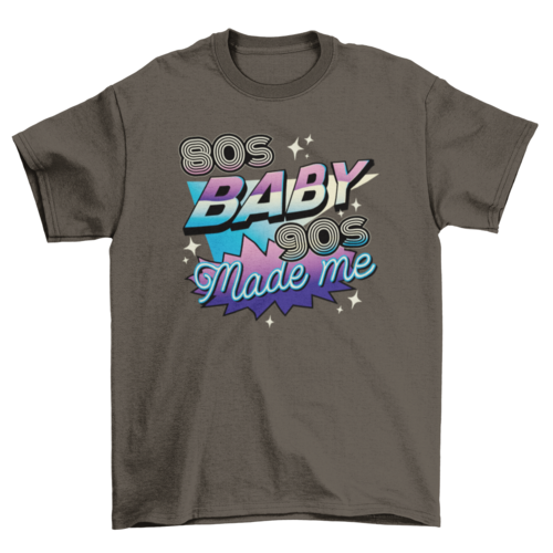 80s and 90s retro quote t-shirt