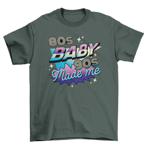 80s and 90s retro quote t-shirt